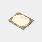 Vintage Retro Bloem Bloemenpower Post-it® Notes (Schuin)