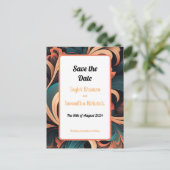 Vintage Retro Bloemen Briefkaart (Staand voorkant)