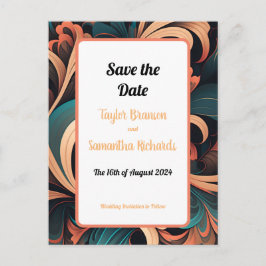 Vintage Retro Bloemen Briefkaart