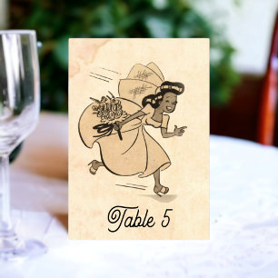 Vintage Retro Bride Old Comic Book Rustic Wedding Kaart