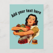 vintage retro briefkaart Natuurlijk kan ik (Voorkant)