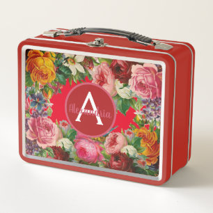 Vintage Retro Brooddozen - Antieke Roos Brooddoos