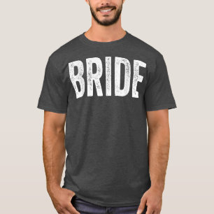 Vintage Retro Bruid Bruiloft Bachelorette Feest Ma T-shirt