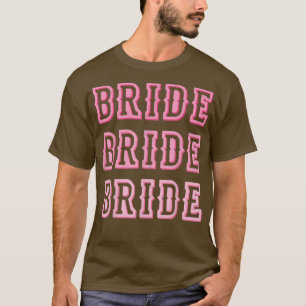 Vintage Retro Bruid Rodeo Cowgirl Bachelorette Bru T-shirt