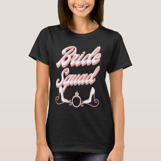 Vintage Retro Bruidsmeisjes Team Bruidsfeest Spel T-shirt