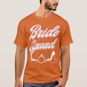 Vintage Retro Bruidsmeisjes Team Bruidsfeest T-Shi T-shirt
