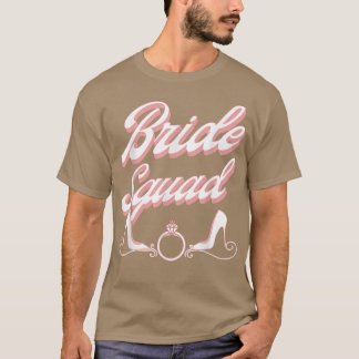 Vintage Retro Bruidsmeisjes Team Bruiloft Match T-shirt