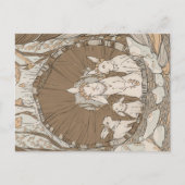 Vintage Retro Bunny Rabbits Briefkaart (Voorkant)