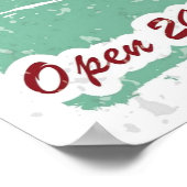 Vintage, Retro Burger Diner Poster (Hoek)