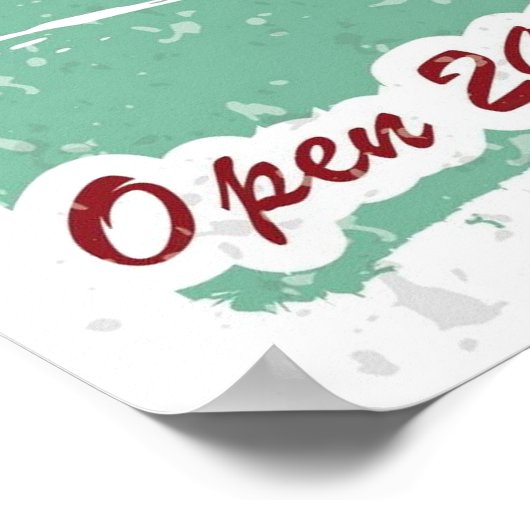 Vintage, Retro Burger Diner Poster (Hoek)