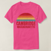 Vintage Retro Cambridge Massachusetts T-shirt (Design voorkant)