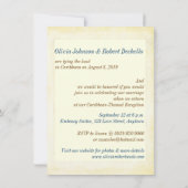 Vintage Retro Caribische Caymaneilanden Weddenscha Kaart (Achterkant)