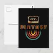 Vintage Retro Cassetterecorder Briefkaart (Voorkant / Achterkant)