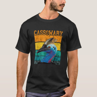 Vintage Retro Cassowary Dino Bird Cassowary T-shirt