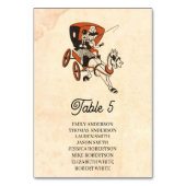Vintage Retro Classic Comic Book Rustic Wedding Kaart (Achterkant)