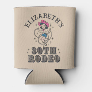 Vintage Retro Cowgirl 30e Verjaardagsfeestje Blikjeskoeler