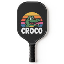 Vintage Retro Croco Alligator Zonsondergang Grafis