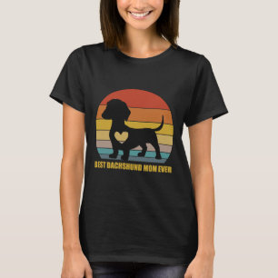 Vintage Retro Dachshund Best Dachshunds Mam ooit T-shirt