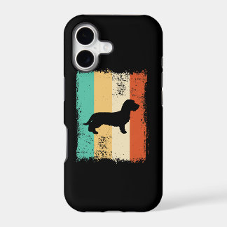 Vintage Retro Dachshund Ruwharig