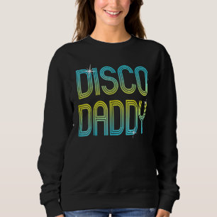 Vintage Retro Disco Vader 70s 80s Familie Feest Da Trui
