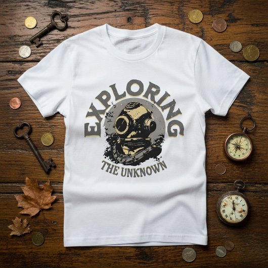 Vintage Retro Duikerhelm T-Shirt