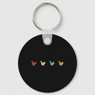 Vintage Retro Eekhoorn Wandel Camping Dieren Cadea Sleutelhanger