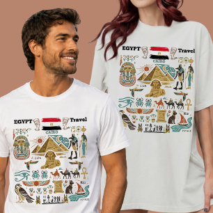 Vintage Retro Egypte Caïro Reis Custom T-shirt