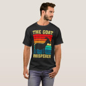 Vintage Retro Farmer The Goat Whisperer T-shirt (Voorkant volledig)
