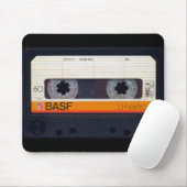 Vintage Retro Fashioned 80s Mixtape Audio Cassette Muismat (Met muis)