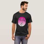 Vintage Retro Flamingo T-shirt (Voorkant volledig)
