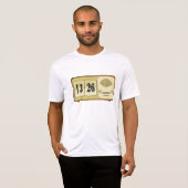 Vintage Retro Flip Klok Radio T-shirt (Voorkant volledig)
