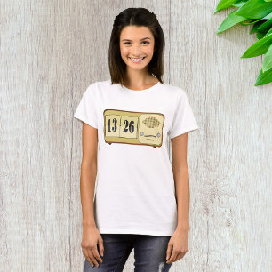 Vintage Retro Flip Klok Radio T-shirt