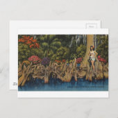 Vintage Retro Florida Cypress Tudens Briefkaart (Voorkant / Achterkant)