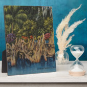 Vintage Retro Florida Cypress Tudens Fotoplaat (Zijkant)