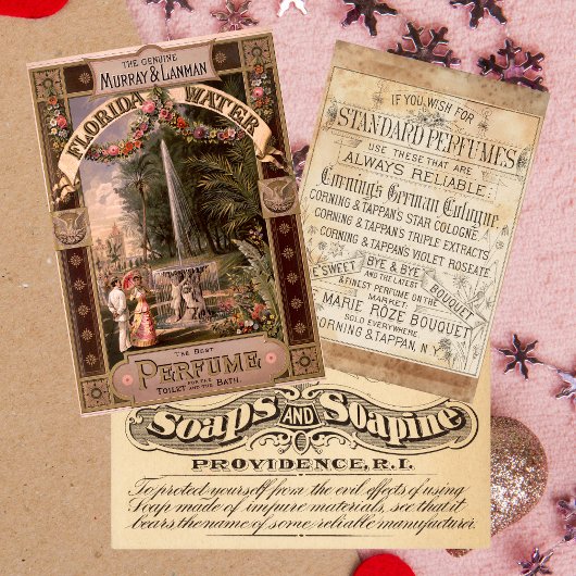 Vintage Retro Florida Perfume Soap Inpakpapier Vel