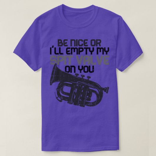 Vintage Retro Flugelhorn T-shirt (Design voorkant)