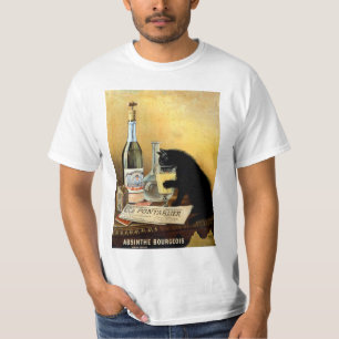 Vintage Retro Frans Poster "Absinthe Bourgeois" T-shirt