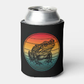 Vintage Retro Frog Amphibian Toad Blikjeskoeler (Blikje Voorkant)