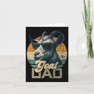 Vintage Retro Geit Vader Beste Geit Daddy Funny Va Kaart