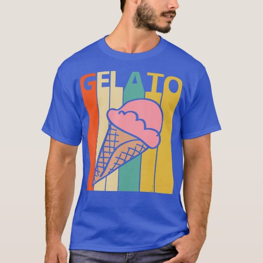 Vintage Retro Gelato T-shirt (Voorkant)