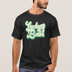 Vintage Retro Gelukkig Babe Bruidsmeisjes Afscheid T-shirt