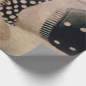 Vintage Retro Girl Polka Dot Bikini Cadeaupapier (Hoek)