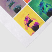 Vintage Retro Girl Polka Dot Bikini Pattern Tissuepapier (Detail)