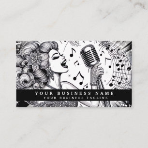 Vintage Retro Glamour Meisje Visitekaartjes