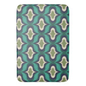 Vintage Retro Groen Badmat (Voorkant Verticaal)