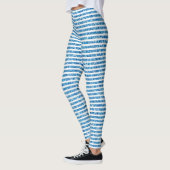 VINTAGE RETRO GROOVY BLUE LEGGINGS LEGGINGS (Links)