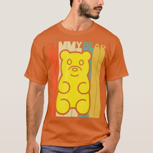Vintage Retro Gummy Beer T-shirt (Voorkant)