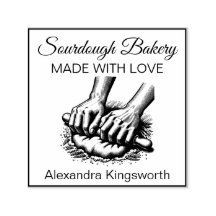 Vintage retro handgemaakte Sourdough bakker voor b