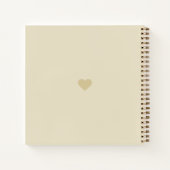 Vintage Retro Hartpatroon Notitieboek (Achterkant)