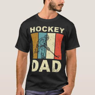 Vintage Retro Hockey Vader Vaderdag  T-shirt